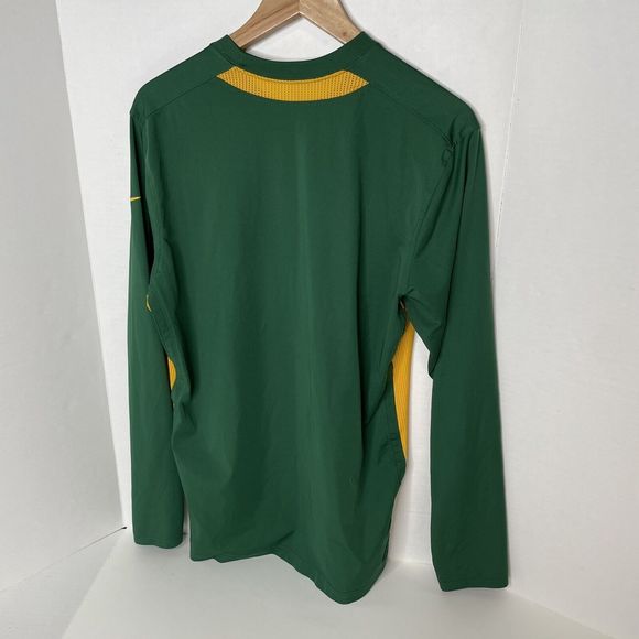 North Dakota State Bison Long Sleeve Shirt, Nike Dri-Fit Green, Medium, Football - Picture 3 of 12